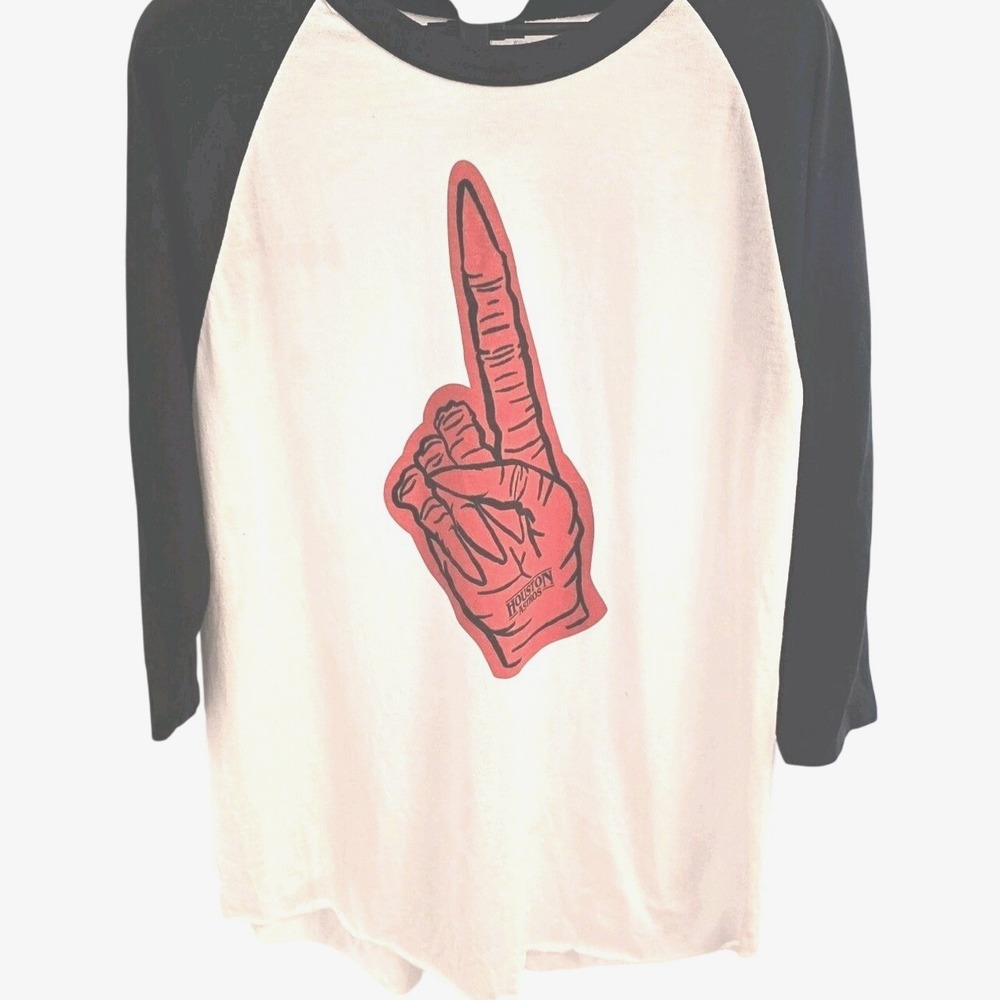 Rare Houston Astros‎ & Stranger Things Red Skeleton Hand Collaboration Tee XL